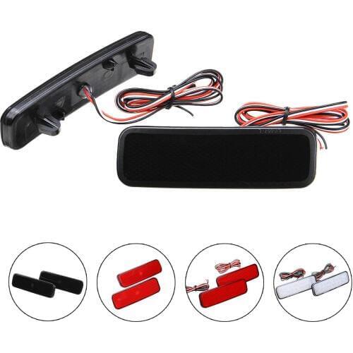 2x LED Rear Bumper Reflector Tail Light Reverse Brake Stop Light Lamp for Ford Transit Van Custom Connect Tourneo 2013 - UP