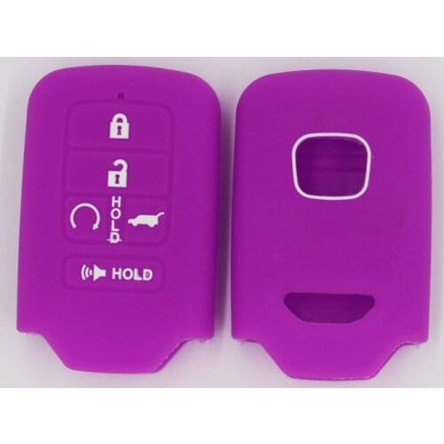 3PC Silicone Rubber key fob case cover Protect skin hood For Honda for Accord Civic CRV for Acura Spirior flip remote keyless