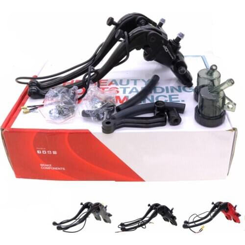 7/8'' 22cm Motorcycle Handlebar Lever Master Cylinder Levers Hydraulic Brake Pump Clutch Handle Reservoir Set For Yamaha Honda