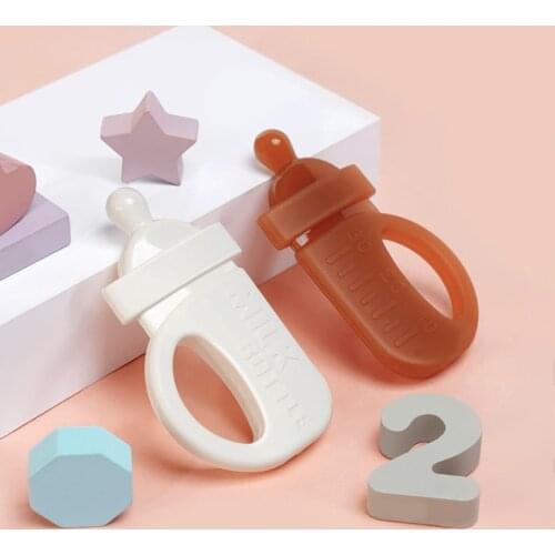 0-6 Months Sucking Needs Babies teether Baby Bottle Infant Teething Toys Kids Pain Relief Perfect Grab Shower New Born Gift