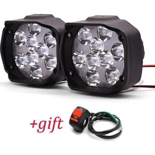 Motorcycle Headlight 1000LM Spotlight With Switch Auxiliary Lamp For Yamaha WR250X wr 450 f SEROW 225 250 TTR125 TTR250 TTR600