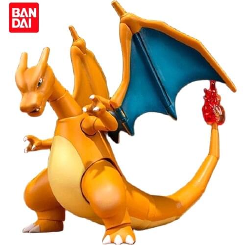 15cm BANDAI Pokemon Original S.H.Figuarts Charizard Figures Model Cartoon Action Anime Toys Gifts for Children