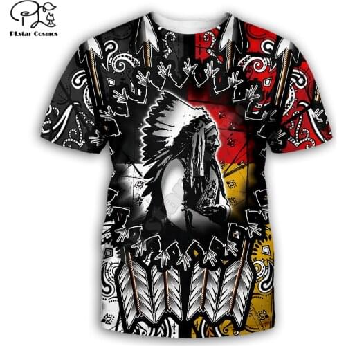Native Indian 3d Printed men for women t shirt hip hop Fashion Short sleeve summer streetwear Unisex tshirt tops style-6