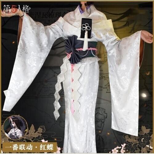 Identity V Cosplay Regulators Michiko Costume Japanese Kimono Full Set Halloween Carnival Costumes for Women Fancy Party Suits