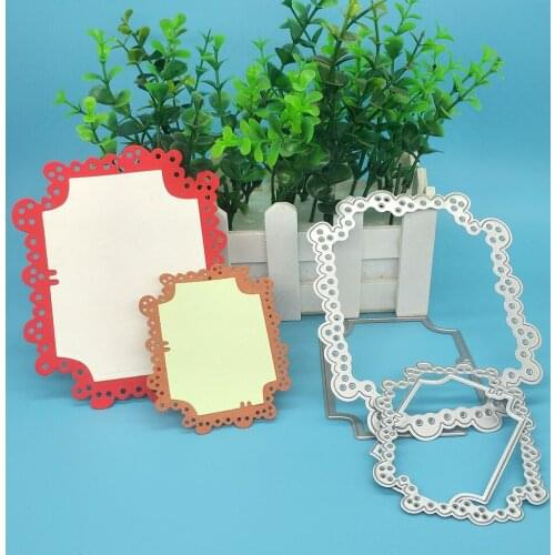 Lace 8-corner double-layer photo album metal cutting mold, scrapbook, photo album decoration, DIY, handmade art