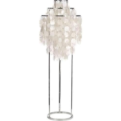 Fashion art shell table lamp bedroom bedside romantic lighting white restaurant hotel desk lamp ZL180