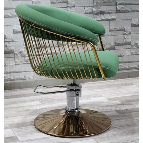 Fashion barbershop hair salons hair salons dedicated network red cut hair chair simple Japanese style chair chair chair