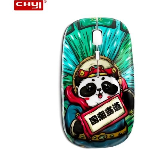 2.4G Wireless Silent Mouse Rechargeable Cartoon Mause 1600 DPI USB Optical Panda Design Mice for Laptop Computer