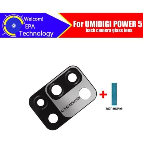 UMIDIGI POWER 5 Back Camera Lens 100% Original Rear Camera Lens Glass Replacement Accessories For UMIDIGI POWER 5 Smart Phone