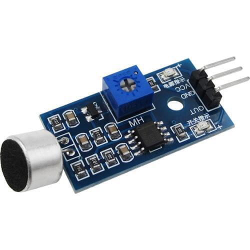 Wholesale 50Pcs/Lot Sound Detection Sensor Module Sound Sensor Intelligent Vehicle