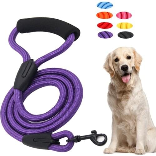 Small and Medium-sized Dog Leash Outdoor Dog Walking Anti-stretching Dog Chain Nylon Toughness Anti-biting Hand Rope PetSupplies