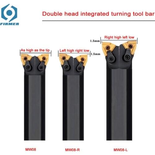 Double Head Positive WWLNR MWLNR WWLNR1616H08 WWLNR2525 CNC Turning Tool Holder WWLNR2020K08 MWLNR1616 Lathe Tools Inserts
