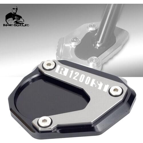 R1200 R/RT/ST Pad Side Stand Enlarger Plate Extension Foot For BMW R1200R 2006-2014 R1200RT 2004-2013 2012 R1200ST 2003-2007