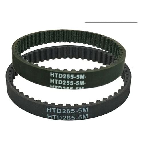 HTD230-5M HTD235-5M HTD240-5M HTD245-5M HTD250-5M HTD255-5M HTD260-5M HTD265-5M Rubber Timing Belt Black 1PC