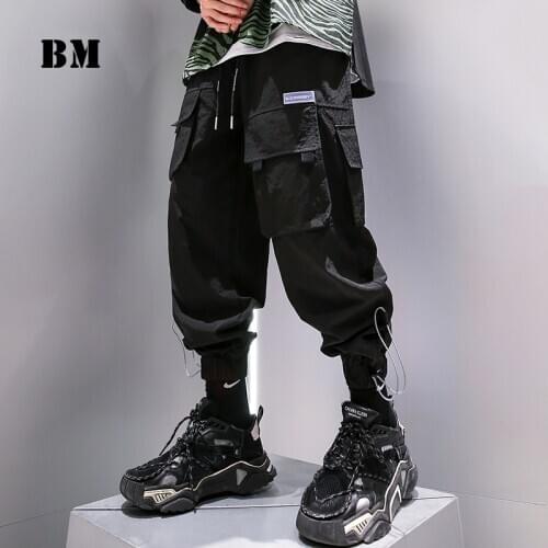 2021 Spring Joggers Hip Hop Casual Jogging Pants MenS Clothing Harajuku Paratrooper Pants Streetwear Skateboard Harem Trousers