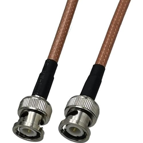 1pcs RG142 BNC Male Plug to BNC Male Plug RF Coaxial Connector Pigtail Jumper Cable New 6inch~5M