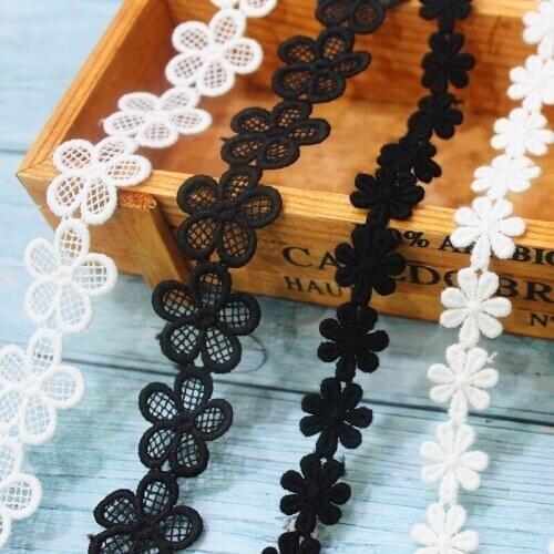 10Yds/lot Water soluble embroidery flower lace headdress collar collar sofa pillow lace petal accessories X272