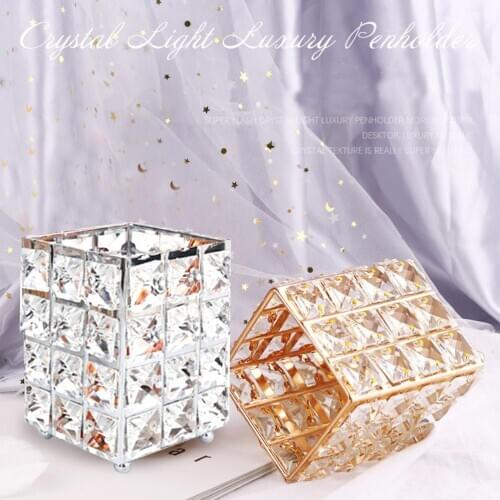 2021 Fashion Ladies Makeup Brush Holder Cosmetic Eyebrow Pencil Storage Box Pencil Vase Desktop Decor