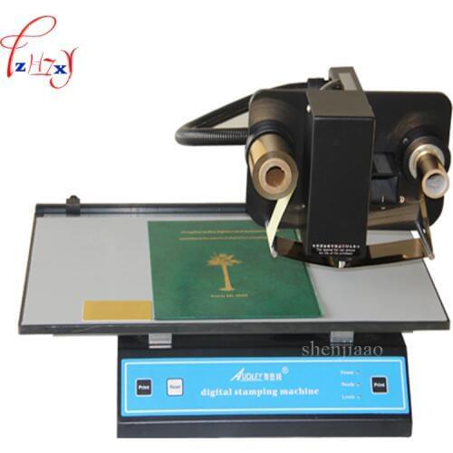 220V New hot stamping machine, digital sheet printer, plateless hot foil printer plastic leather notebook film paper