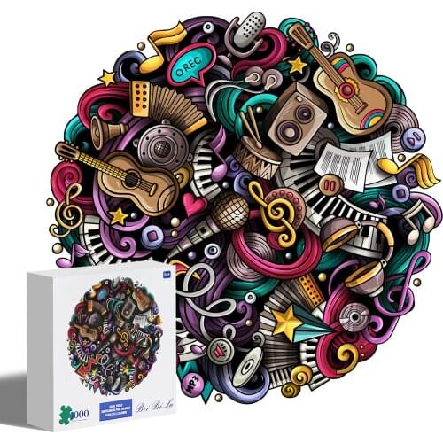 3D Jigsaw Puzzle Paper Puzzle of Round Adult Educational Toys-1000pcs