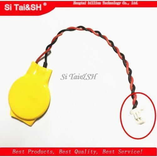 5pcs/lot Notebook BIOS CMOS battery laptop battery CR2032 2P motherboard battery with wire 3V