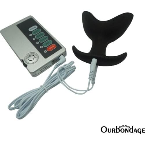 Ourbondage Electric Silicone Anal Butt Plug With Remote Control For Men Women Adult Sex Toys
