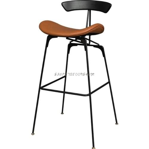 Nordic Industrial Style Bar Chair Modern Simple Bar Coffee Shop Bar Stool Chair Designer Tieyi Net Red High Chair