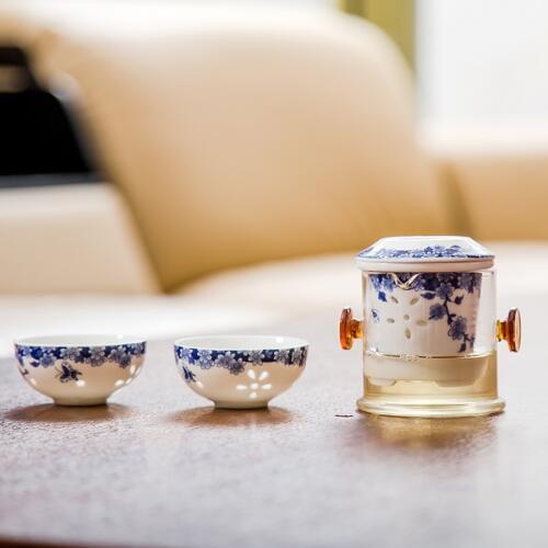 Teapot cup porcelain infuser for loose leaf infuser tea service Tea Kettle ceramic Office Portable Teacup 1 Pot 2 Cups D032
