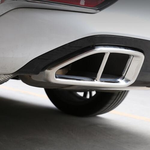 For BMW 3 Series G20 G28 325 2019 2020 Year Stainless Chrome Car Tail Exhaust Pipe Cover Trim Accessories