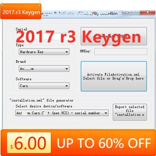 For Delphi 2017 r3 Keygen activator Newest software 2017.r3 Keygen del-phis 150e multidiag Key for vd ds150e with car and truck