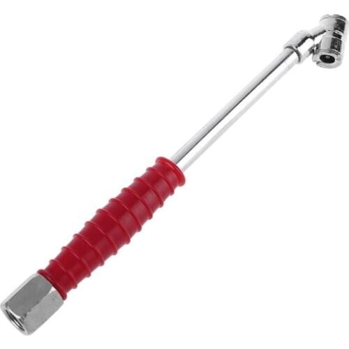 Dual Air Tire Chuck Head Tire Inflator Rod 1/4 Inch NPT with Handle for Car Truck Bus Tractor RV