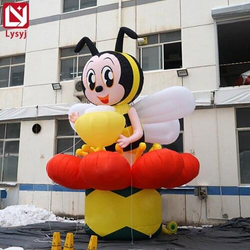 Customized 2/3/4 Meters Giant Inflatable Bee / Large Bee Model for Party/Event/Club/Display/Advertising Decoration