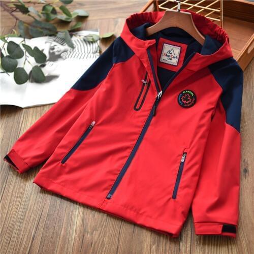 2020 Spring Summer Casual Boys Coat Children Outwear Hooded Baby Boys Jackets Kids Outfits For 120-160cm Teenager Clothes
