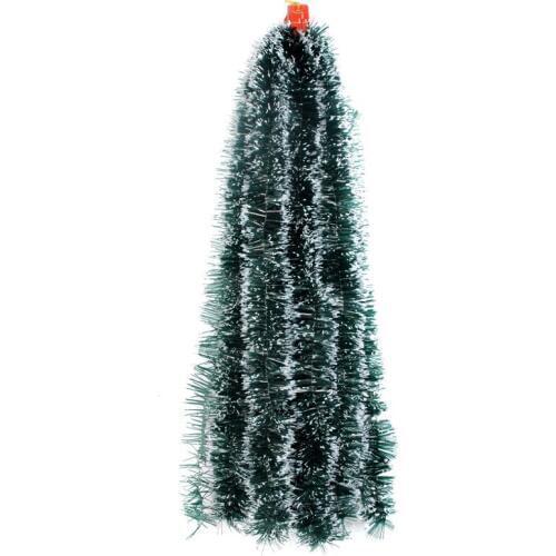 200cm Colorful Christmas Decoration Bar Tops Ribbon Garland Christmas Tree Ornaments White Dark Green Cane Tinsel Party Supplies