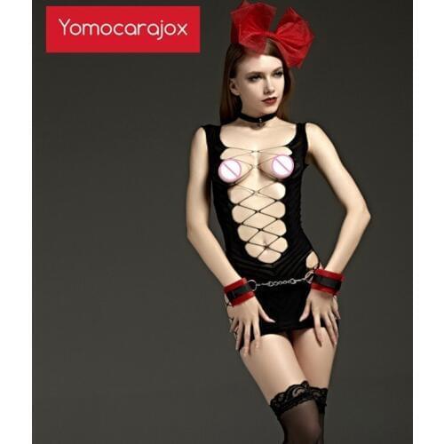 Womens Babydolls Women Night Dress Sexy Costumes Black Sex Nightwear Fashion Toys Erotic Lingerie Products Nightgowns