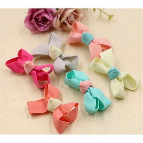 Wholesale 50PCS Handmade Fabric Ribbon Knot Bows Carft Girls Hair Jewelry DIY Decoration Garment Shoes Decor