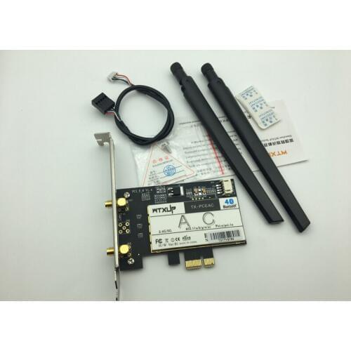 PCIE 7260AC 2.4G / 5G Dual Band Desktop 7260NGW Not 7260HMW 867Mbps Wireless PCI-E Wi-Fi Bluetooth 4.0 WIFI CARD AC-7260 WLAN