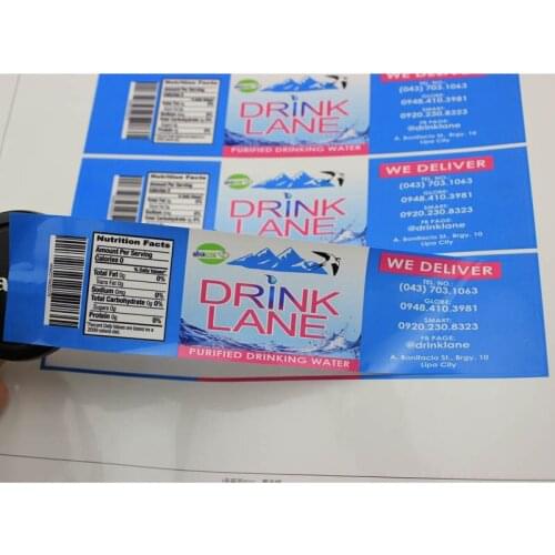 Customized waterproof sticker with custom design,cmyk printing packaging vinyl sticker