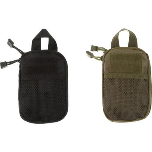 A0NIJIE Outdoor Hiking Solid Color Waist Bag Camping Travel Smartphone Money Waist Belt Bag Zipper Pouch