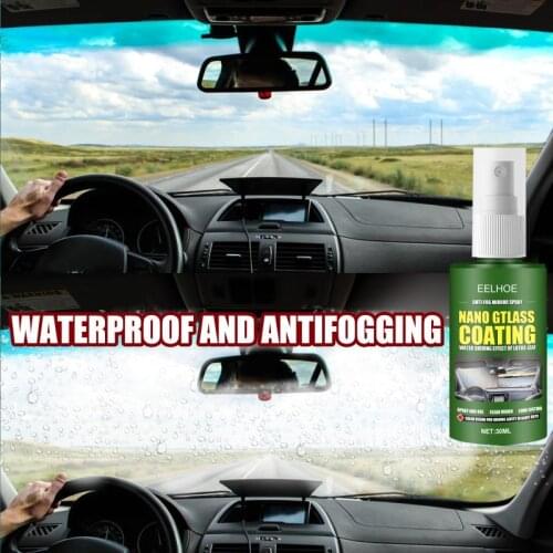 30ml Car Auto Glass Windshield Side Windows Anti-fog Coating Liquid Spray Anti Fog Agent Glass Anti Fogging Waterproof Cleaner