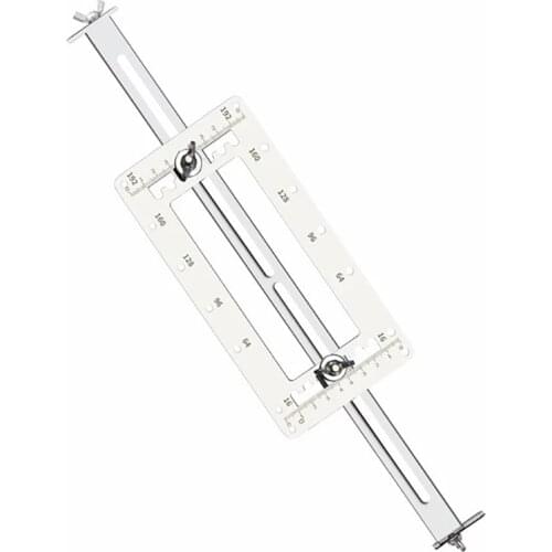 Woodworking Door Knob Handle Hole Locator Stainless Steel Cabinet Closet Handle Hole Locator Gauges Measuring Ruler Hand Tools