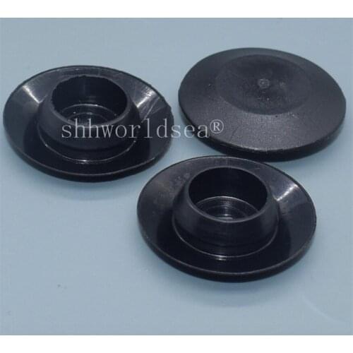 Shhworldsea 100pcs free shipping polyethylene black flush sheet plugs auto plastic fasteners for cars automotive clips
