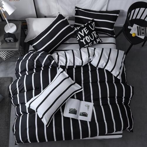 Modern Bed Linen Home Duvet Cover Bedding Bedsheet Set Nordic Pillowcases Bedroom Comforter 220x240 Queen King Adult Sleep
