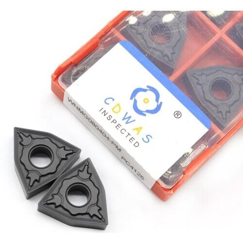 High quality WNMG080404 PM PC4125 carbide insert CNC Lathe cutter tool for steel WNMG080404 External Turning tool