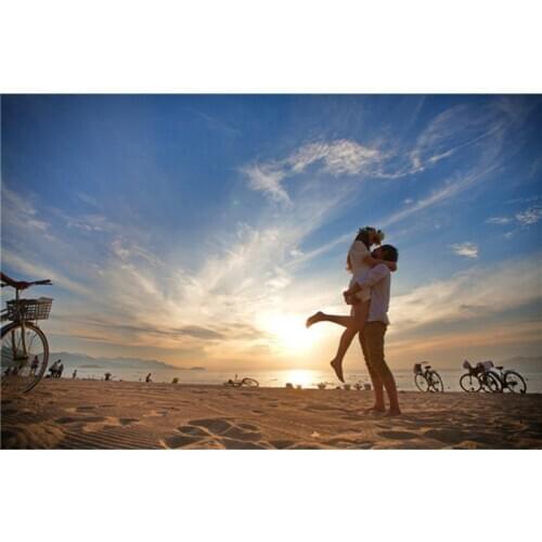 Sunset lovers - DIY 3D Diamond painting cross stitch square diamond Embroidery diamond mosaic Room Decor Free shipping A6654R