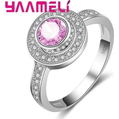 Large Disc Shape 925 Sterling Silver Wide Ring Colorful Exaggerated Punk Travel Accessories Sparkling Summer Sale Girl
