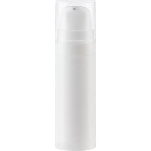 10pc White Plastic Pump Bottle Vacuum Travel Bottling Container Lotion 5ml 10ml 15ml Portable Lightproof Airless Pump Bottle