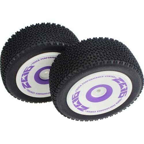 2Pcs RC Model 124019-1827 73mm Rear Wheel Rim Tire Tyre for WLtoys 124019 1/12 RC Car Buggy Off-road Crawler Truck