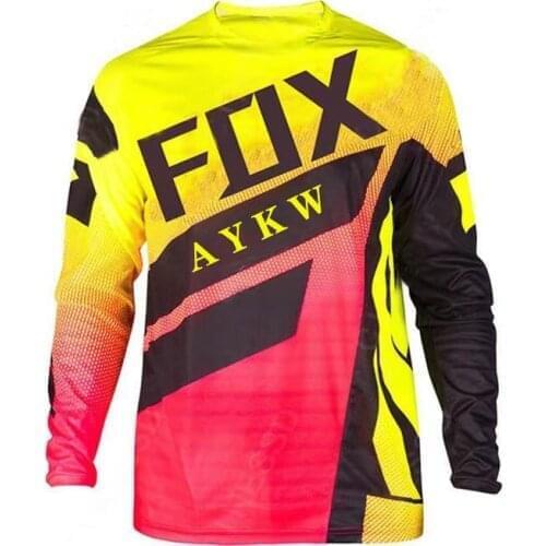 2021 Motocross jersey mtb downhill jeresy Cycling mountain bike maillot ciclismo hombre Quick dry Jersey aykw fox jersey