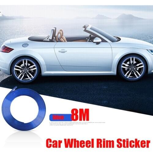 5M 8M 10M Car Chrome Styling Decoration Moulding Trim Strip Tape Auto DIY Protective Sticker 5MM 8MM Side Doors Moldings